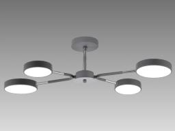 Потолочный светильник Lusster SL-7813/4 серый + хром с регулировкой тона